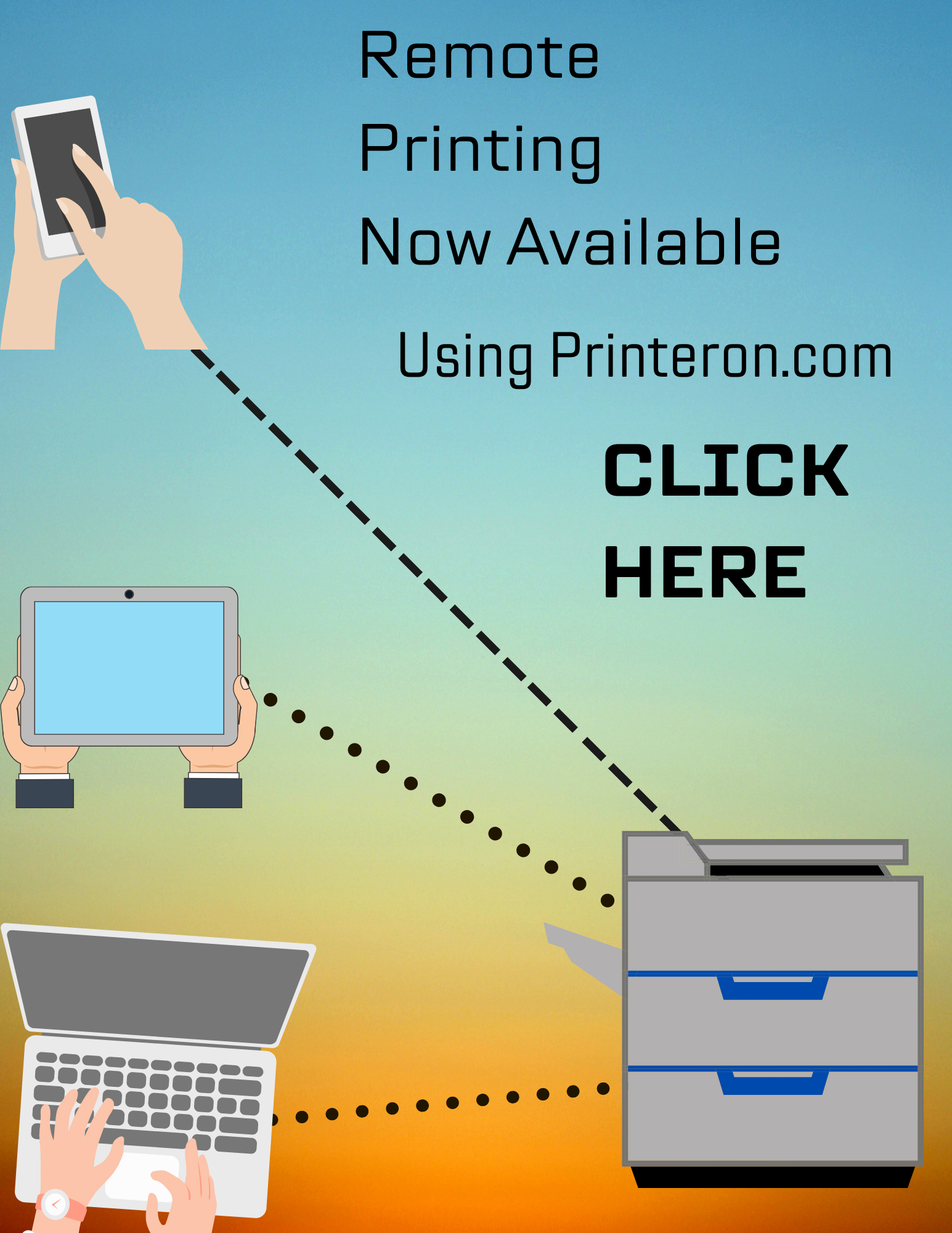 Link to remote printing