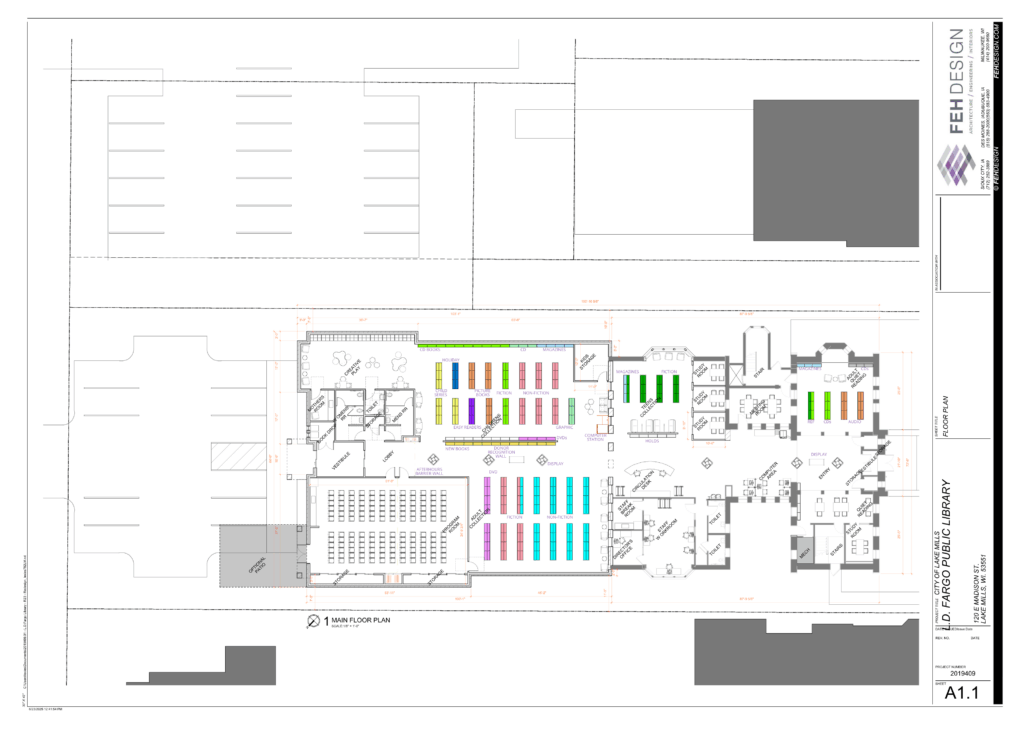 Proposed with dimensions marked