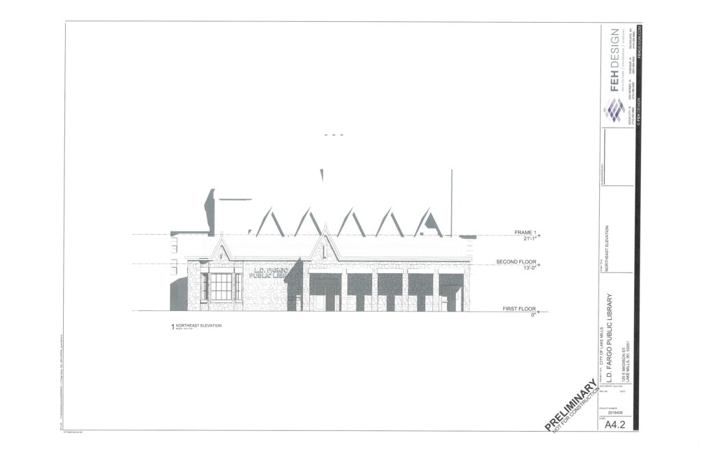 Elevation from Oak St. September 22, 2025.