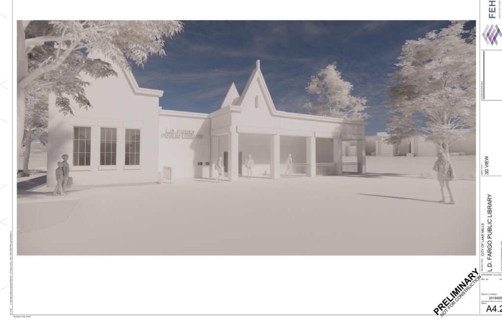 Conceptual rendering of Oak St entrance.