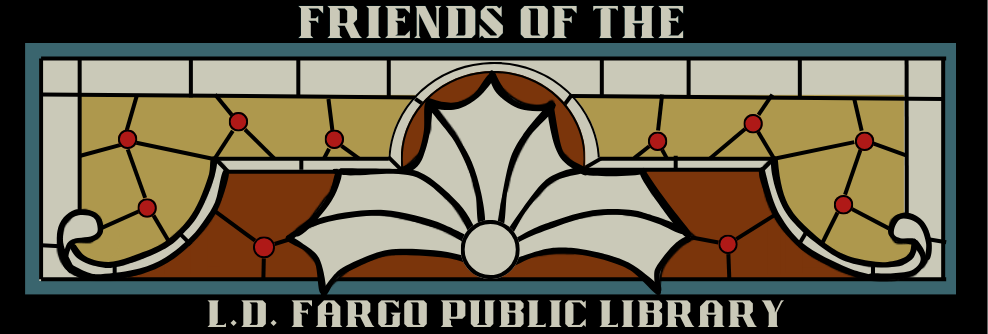 The Friends of the L.D. Fargo Public Library's logo
